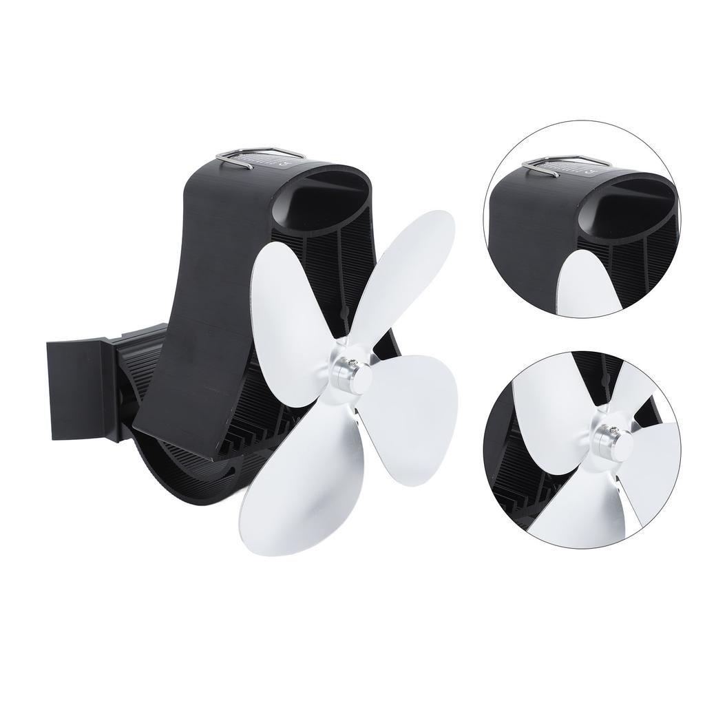 Трубный вентилятор для камина Магнитная установка Самогенерируемое электричество Настенный Тихий Безопасный 4