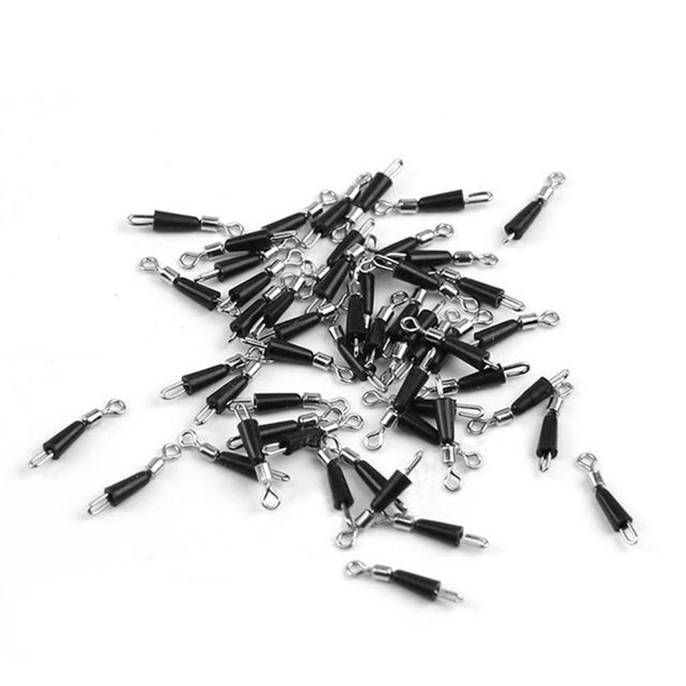 Стальной Быстросъемный Вертлюг Рыболовный Вертлюг с Подшипником Быстроразъемный Соединитель Рыболовный Крючок Цельные Кольца Вращающийся