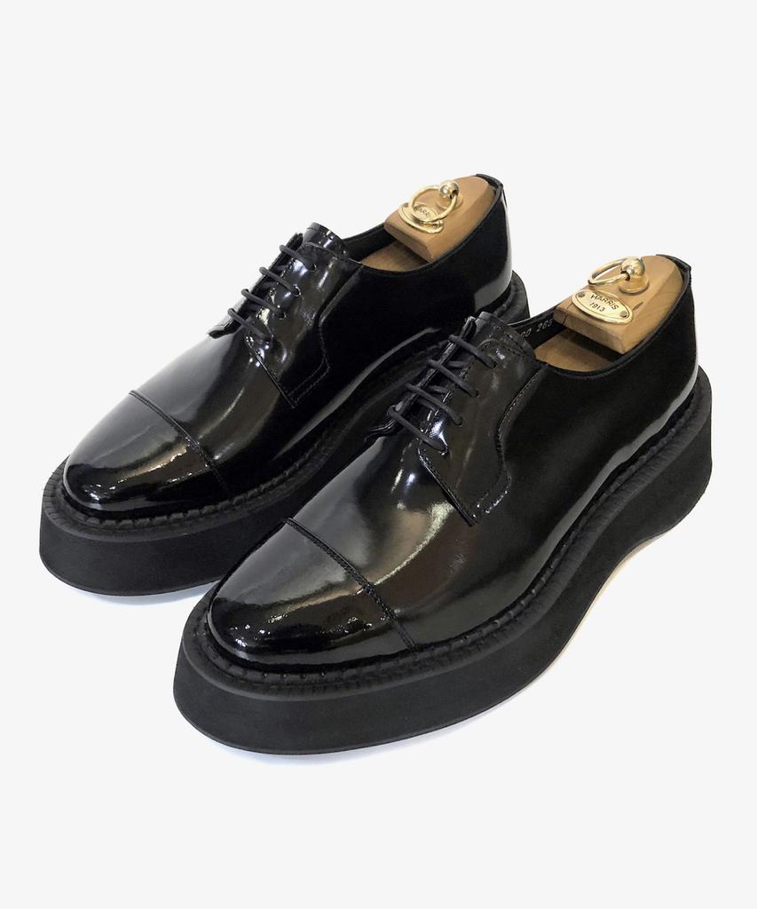 Joenshoe Burgner U-Tip Oversoled Work Boots Black