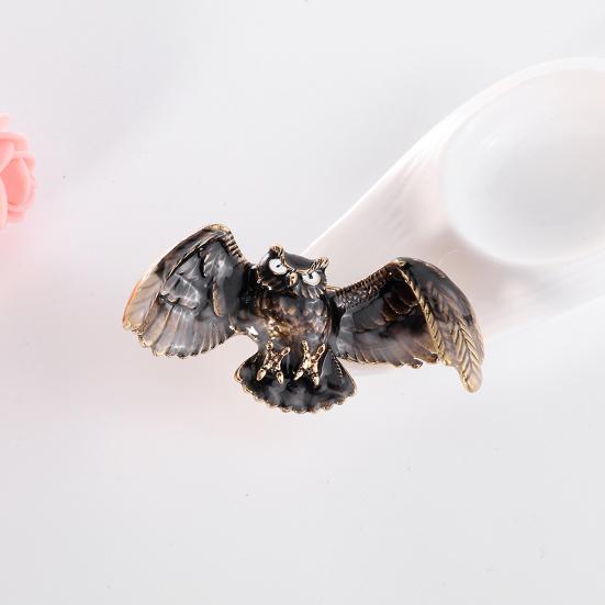 Fashion Vintage Women Owl Shape Flying Jewelry Brooch Pin Clothes Accessory Gift