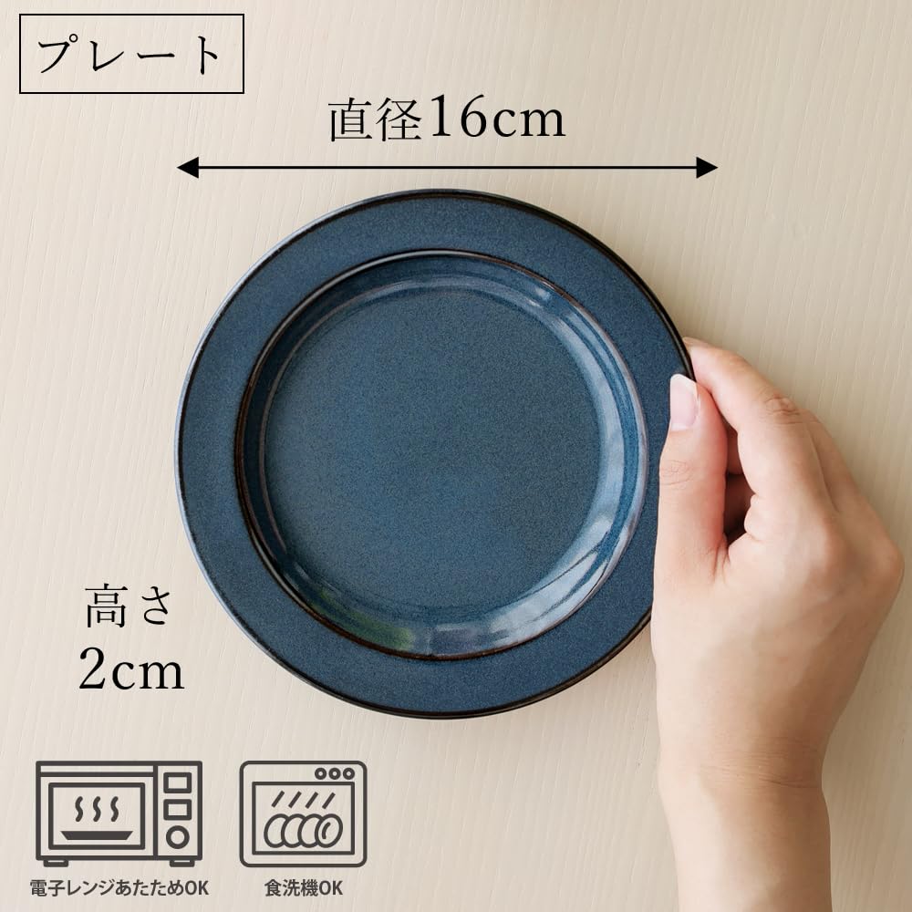 Dolce duo Set of including a curry pasta and made in Mino CG-1762 2, dish, bowl, dish, plate. Stylish, Japan, ware.