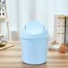 Mini Trash Can Swing Lid Waste Basket Garbage Bin for Office Car