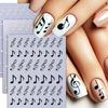 Наклейки для ногтей "Музыкальные ноты", Самоклеящиеся, DIY, Винтажные, Английские буквы, Маникюр, Декорации, Наклейки, Женские аксессуары для ногтей, Для дома, Салона