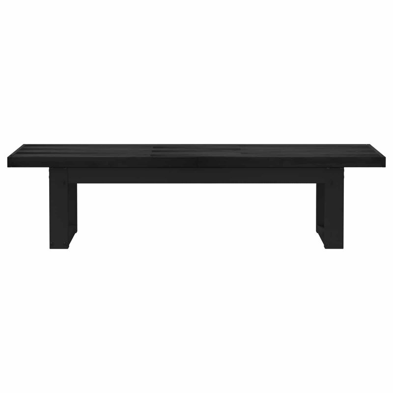 vidaXL Banc de salle à manger NOAIN 180 x 41 x 45 cm Pin massif Noir