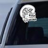 Born To Fish Forced To Work Vinyl Sticker Decal Sign Truck Car Bumper Waterproof Irregularly Shaped Car Decoration Decals