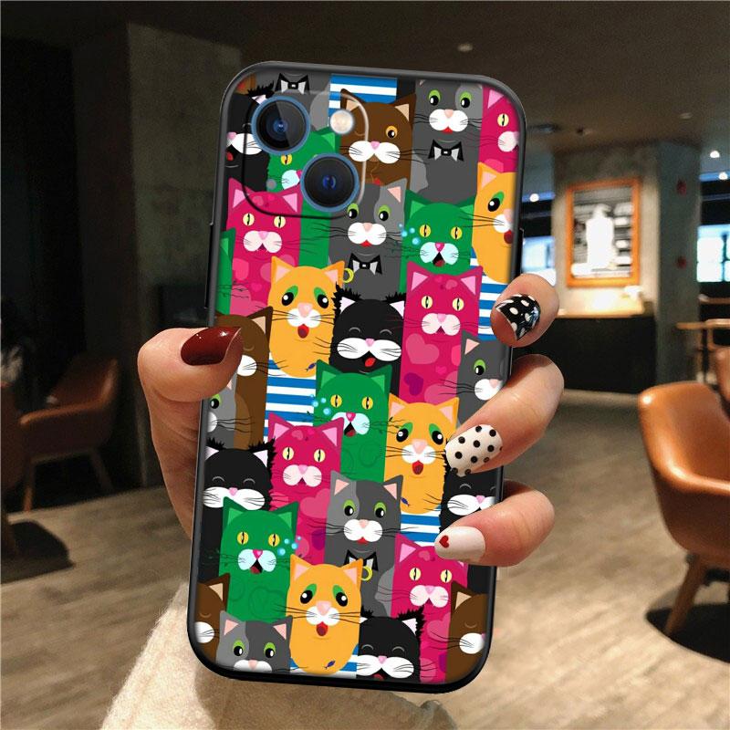 Cat Kitten Cute Shell Phone Case for Samsung Galaxy S20 S21 S22 Ultra FE Plus A21S A22 A24 A25 A26 A30 A30S A31