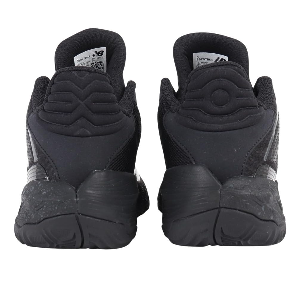 Баскетбольные кроссовки New Balance BB2WYBK4 2E Two Wxy v4 Двусторонние Широкие Легкие Средней Высоты Черные (Черный/25.0/Мужской)