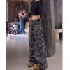 Women’s 175cm-180cm Camouflage Wide-Leg Denim Workwear Pants