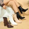 Fashion High Heels Ankle Women's Boots Pointed Toe Sexy Shoes for Women 2025 New Side Zip Classic Daily Boots Women Boots Botas