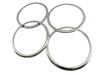 BRIGHTZ Finish Stainless Steel Door Speaker Rings for Aqua Ultra-Mirror (4-Piece Set) NHP10/NHP10H (SPEAKER-031) (Product Code 30583)