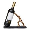 European Luxury Resin Wine Rack Ornament for Home & Study Decor
