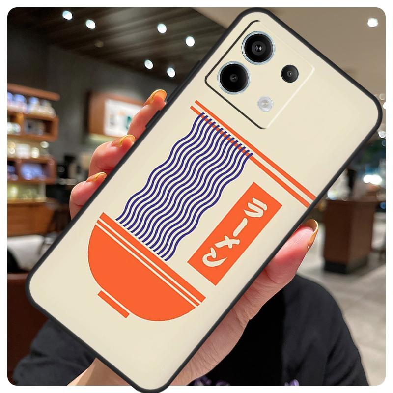 Чехол с японским искусством "Кот Рамен" для Xiaomi Redmi Note 14 10 11 12 13 15 Pro Plus Чехол для Redmi 15 15C 14C 10C 12C 13C