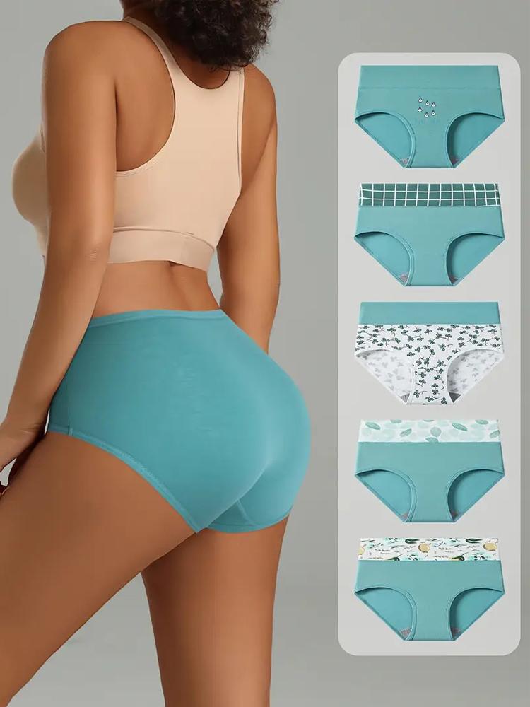 Набор женских хлопковых трусиков. 5 шт