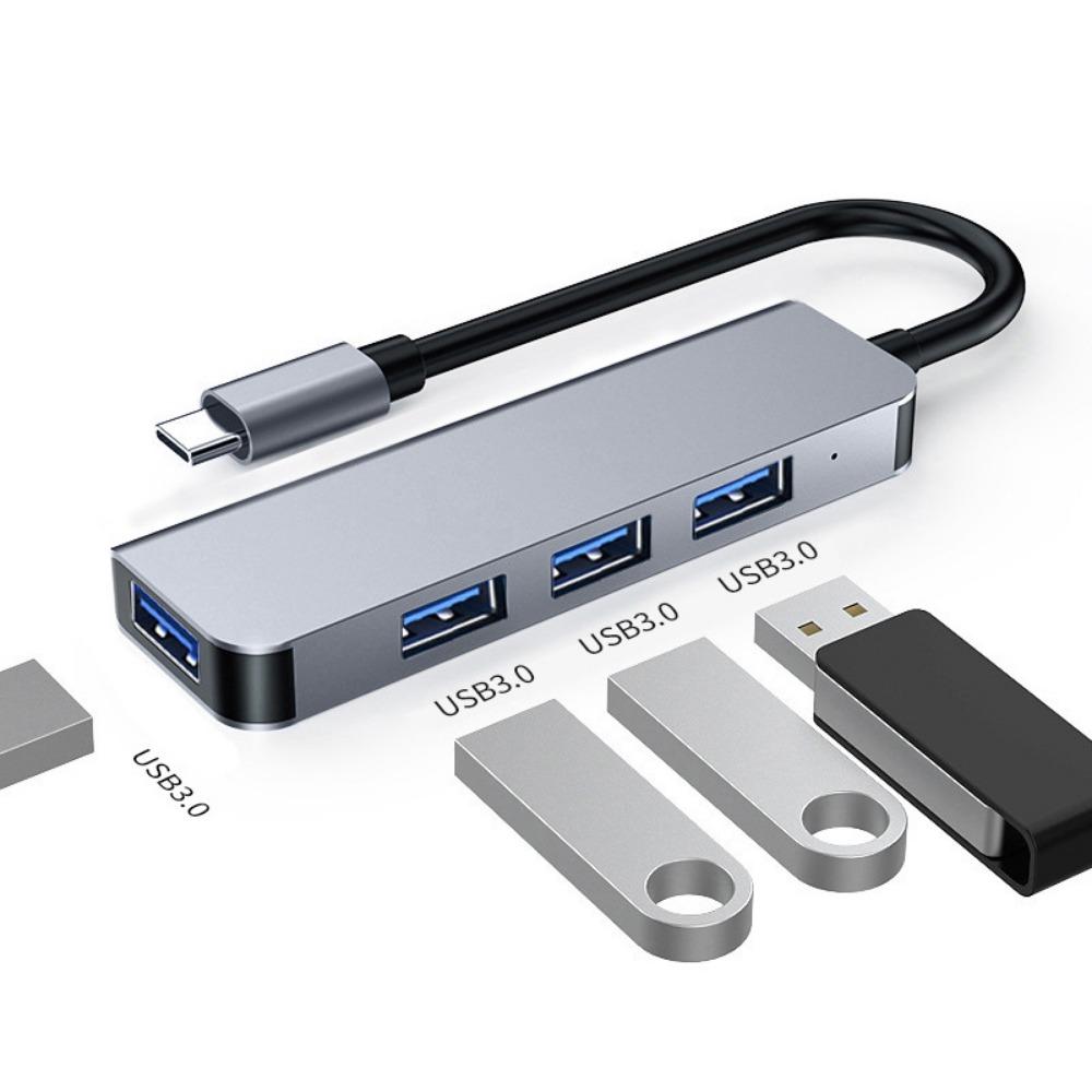 4 в 1 USB C Hub Многопортовый адаптер Тип C на HDMI USB 3 0 Порт Ethernet для ноутбука MacBook Pro Air