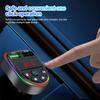Bluetooth 5.3 Автомобильный FM-передатчик Handsfree беспроводной комплект с двумя USB-портами автомобильное зарядное устройство автомобильный радиоприемник Mp3-плеер адаптер с подсветкой