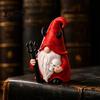 Жуткие Садовые Статуи для Улицы на Хэллоуин, Статуэтка Демона-Гнома, 3D Печатная Фигурка с Красной Шляпой, Готические Ретро Сказочные Фигурки Демонов, Карманный Гном