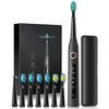 Sonic Electric Toothbrush Set with 8 Replacement Brushes and Case, IPX7 Waterproof, 3 Modes, 2-Minute Auto Timer, USB Charging, 4-Hour Battery Life, 3