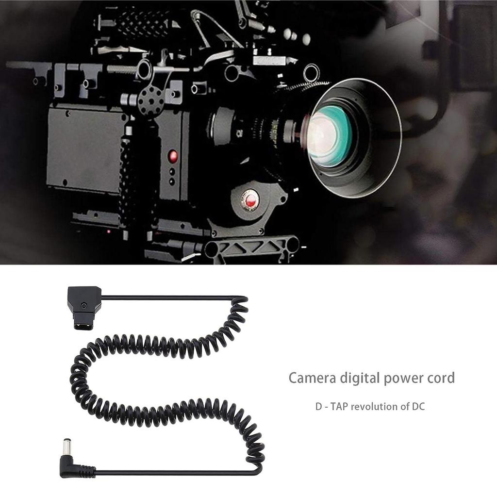 D-Tap to DC5.5x2.1MM Прямоугольный спиральный кабель для мониторов Кабель питания для камеры Bmcc Bmpc Кабель питания 35 см Нерастянутый провод