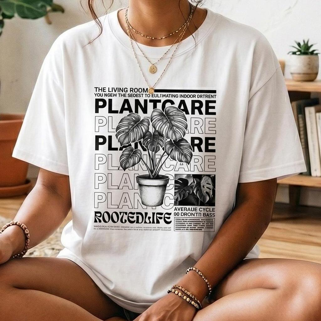 Plant Care Graphic Tee — 'Magazine Styled' Editorial Graphic