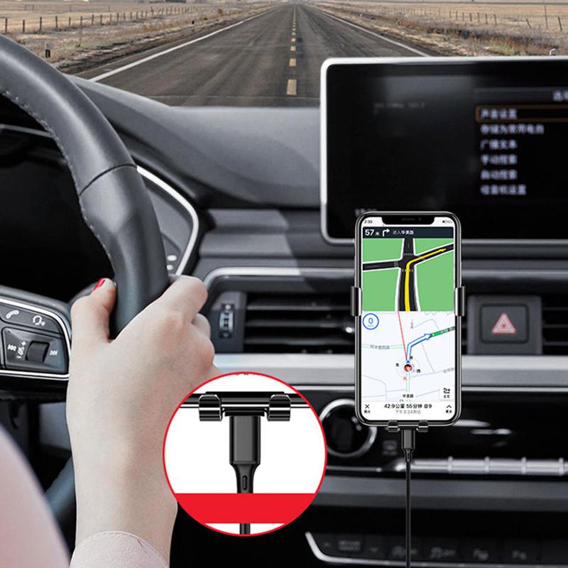 XKD1 Car Phone Holder Air Vent Clip Gravity GPS Mount Stand For Mercedes Benz W203 W204 W205 CLK CLS GLA Interior Mouldings JSZJ-DP-B