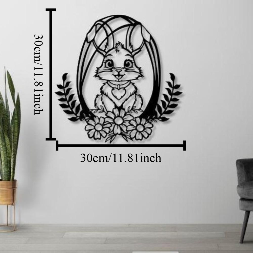 Лазерная резка Металлический Пасхальный Кролик Весенние Цветы SVG Dxf Png Цифровой Файл Для Cricut Плазмы