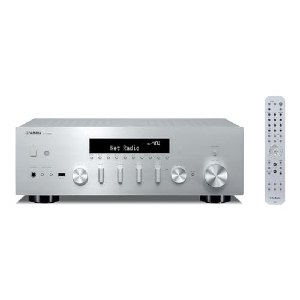 YAMAHA Network Receiver R-N600A(S) Compatible with High Resolution Sound sourceWide FMAM tunerWi-FiBluetooth Transmissionreception Compatible Silver