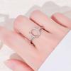 Sterling Silver Rhombus Setting DIY Pigeon's Egg Shape Ring (8x10mm)