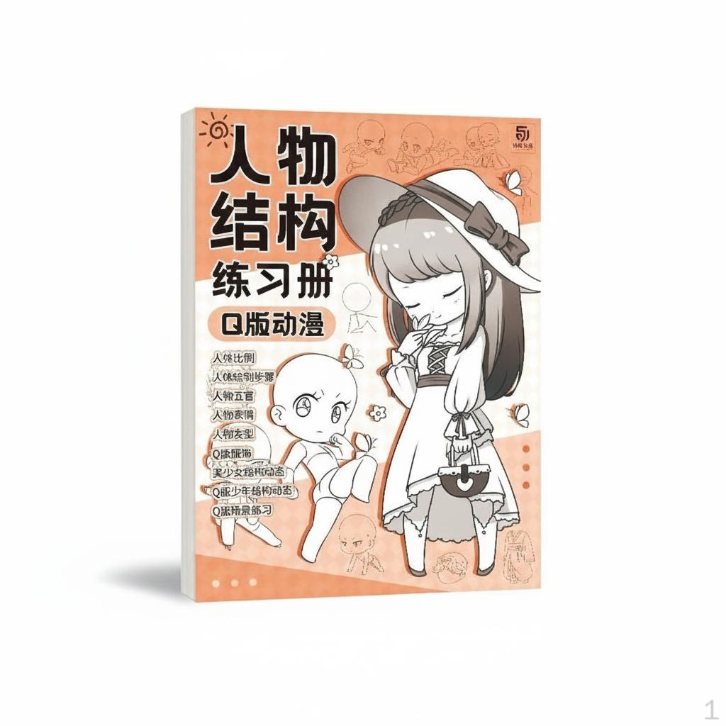 Figure Drawing Practice Book Set Qversion Anime, Game Characters, Ancient Style, Dynamic Disassembly