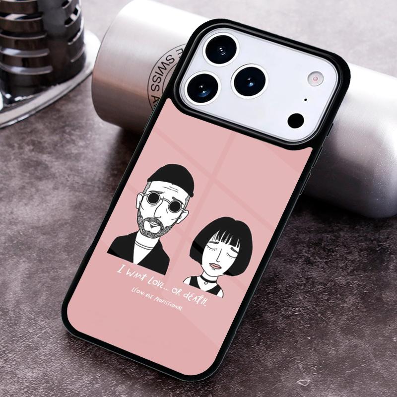 Чехол для телефона 'Убийца Леон' из известного фильма для iPhone 17 16 15 Pro Max Air 14 13 12 11 Plus Ударопрочный чехол
