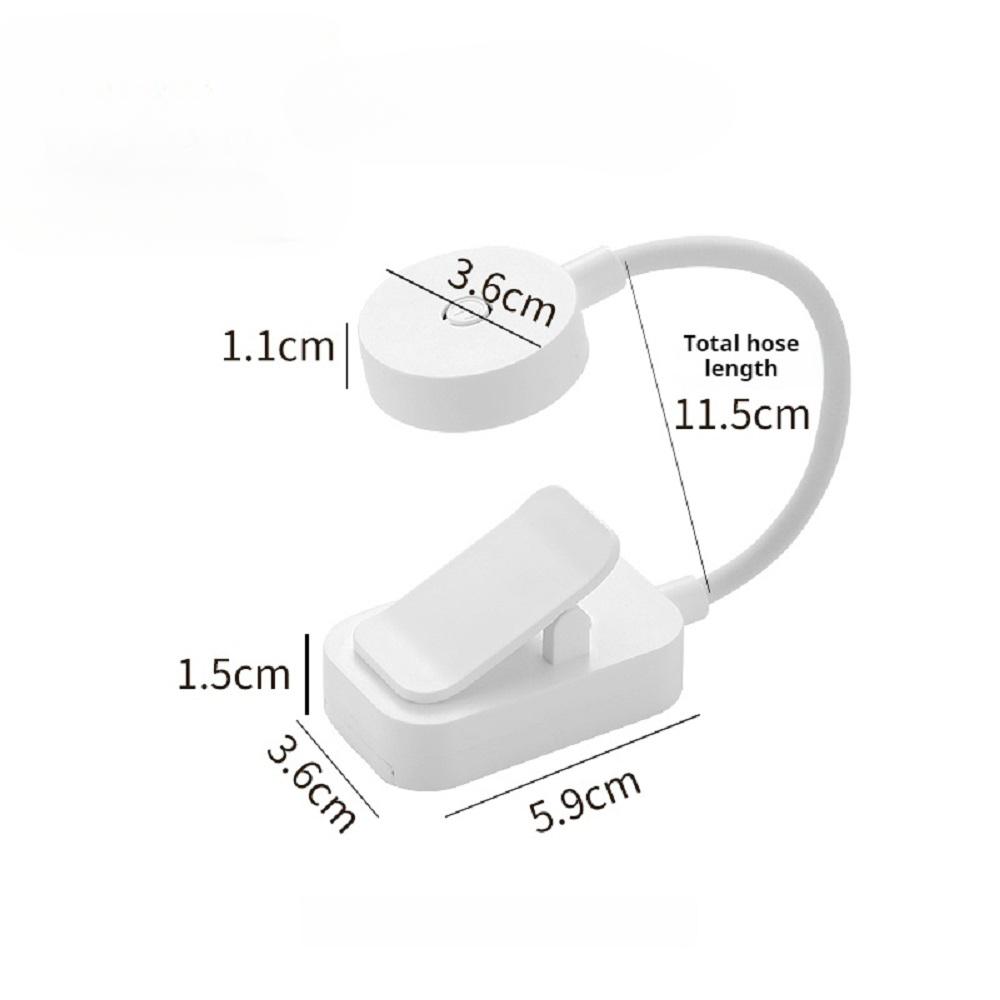 Портативный светодиодный светильник для чтения, защита глаз, ночник, мини-лампа для чтения на 360°, для путешествий, спальни