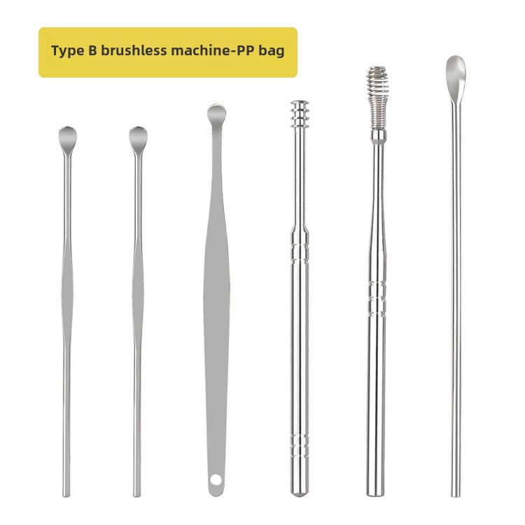 «Набор из 6 спиральных инструментов для чистки ушей для взрослых — портативный набор для чистки ушей»