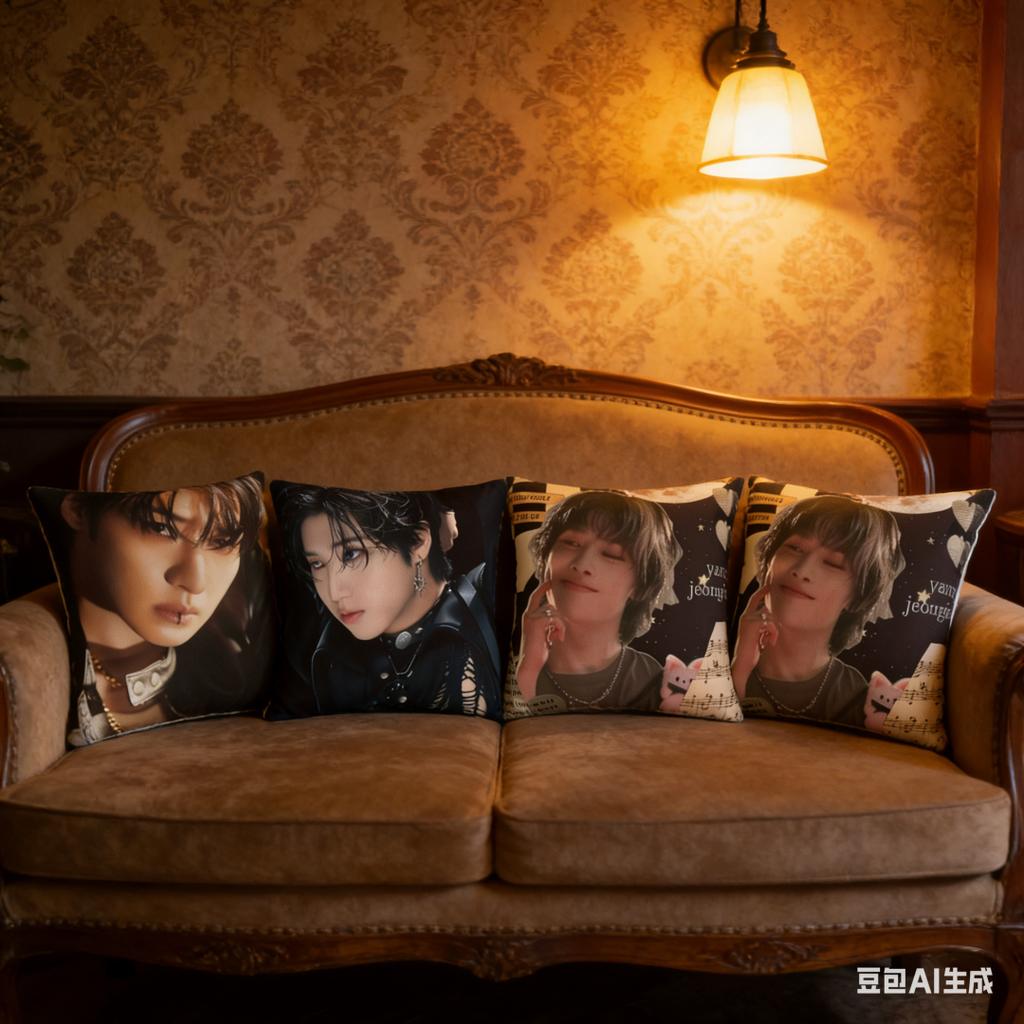 45X45Cm Pillowcase Double Sided Skz Hyunjin Portrait Print Soft Polyester Cushion Cover Decorative Throw Pillow Case For Sofa