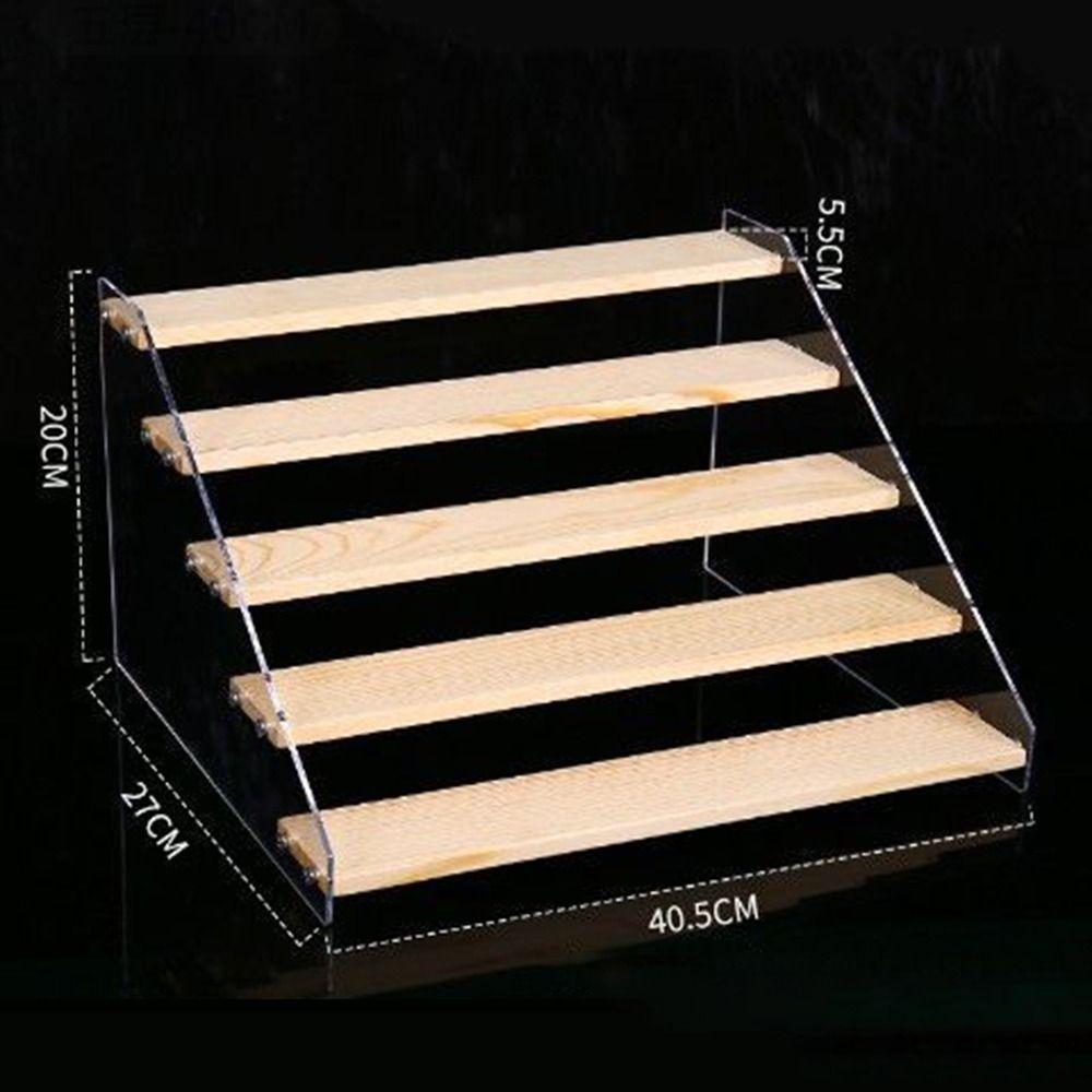 Прозрачная модельная полка для кукольных фигурок 2/3/4/5 слоев, держатели для хранения косметики, бытовая