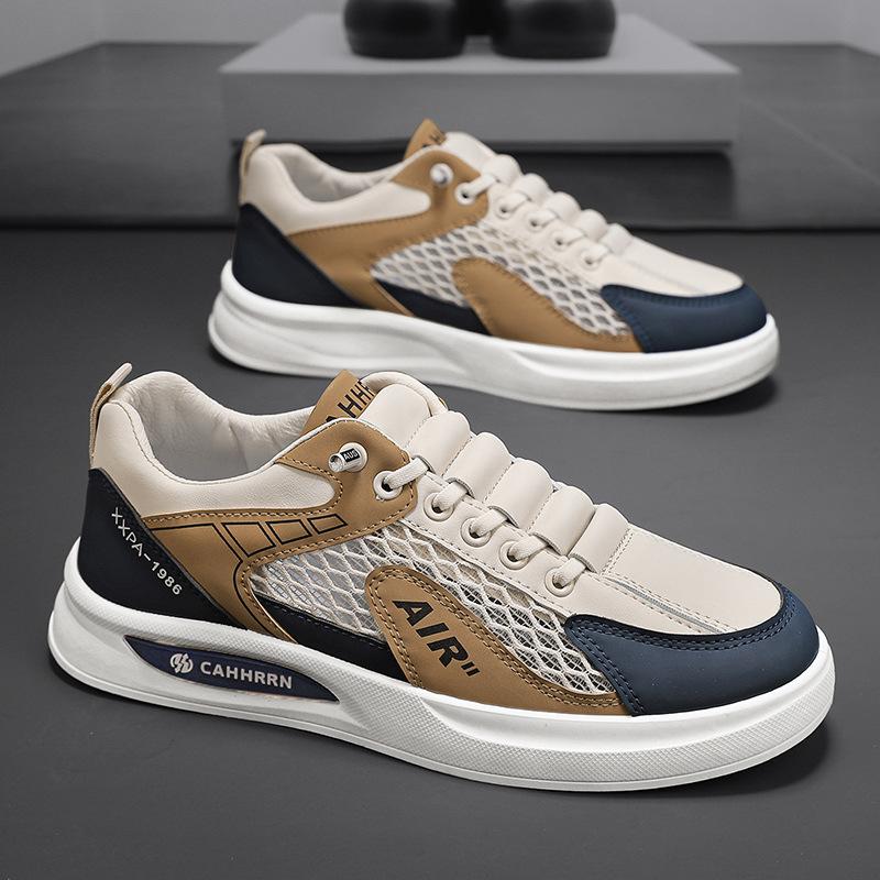 Кеды мужские весна-лето 2025 новая модель без шнурков повседневные универсальные спортивные трендовые мужские туфли на плоской подошве