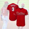Вышитая бейсбольная форма Philadelphia Phillies для оптовой продажи, импортная ткань из бамбукового волокна, доступна в различных цветах и размерах