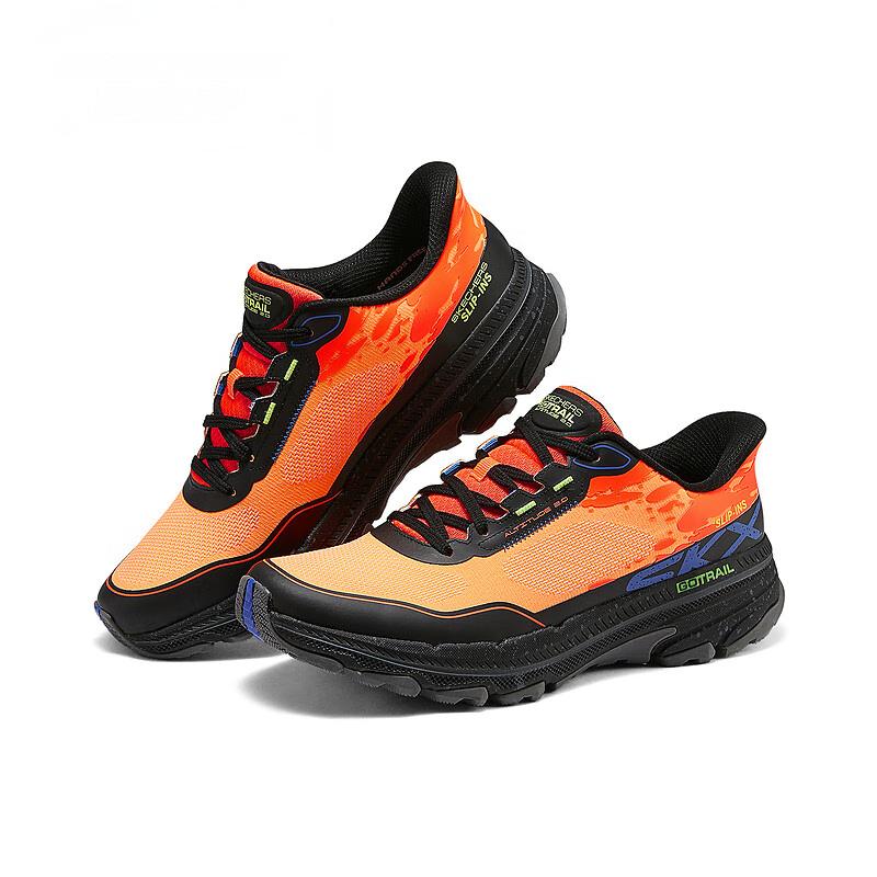 Skechers Go Run Trail Altitude 2.0 Удобные Универсальные Дышащие Низкие Наружные Функциональные Обувь Мужские кроссовки Оранжевый Черный 220761-ORBK