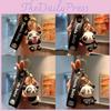 Adorable Cartoon Panda Keychain Silica Gel Accessory Cute Gift For Couples And Friends