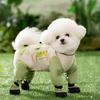 Pet Anti Dirt Pants Anti-Slip Waterproof Dog Rain Boots with Adjustable Suspender Outdoor Anti