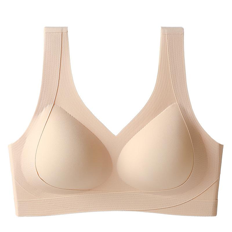 Explosive lift up support seamless underwear fixed cup gather bra sports beauty back vest massage bra ladies