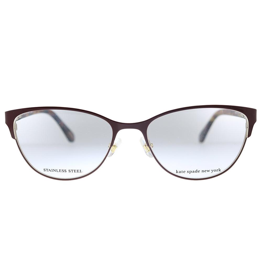 Kate Spade Ks Hadlee Mfx 52mm Womens Oval Eyeglasses 52mm Havana Plum