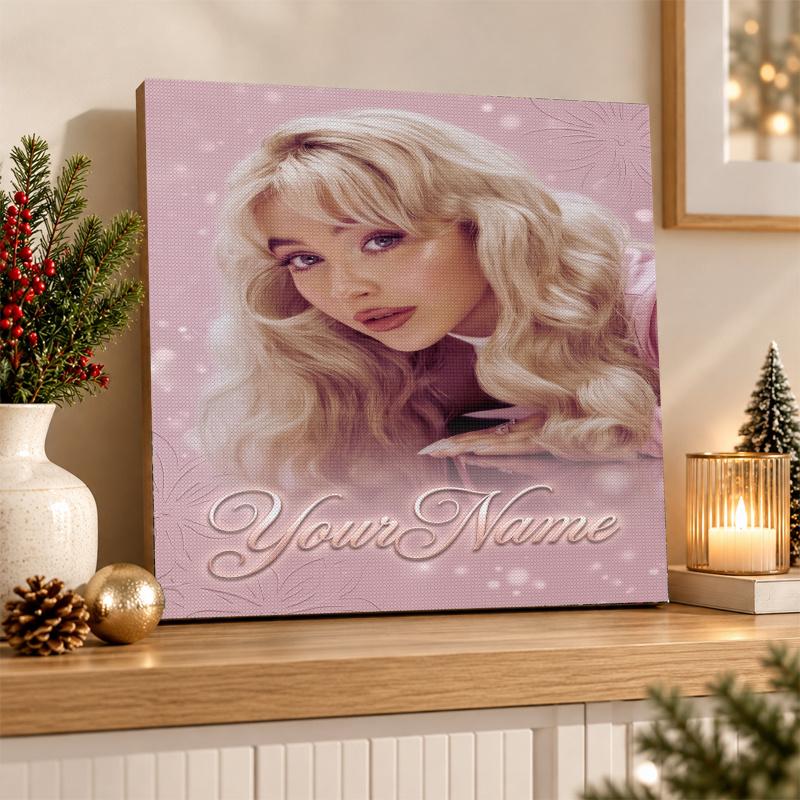 Sabrina Carpenter Custom Name Text 5D Diamond Painting Kit DIY Full Drill Diamond Art Decoration