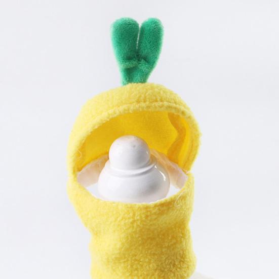 Yellow Birds Hoodies Parrot Cosplay Outfit Pineapple Shape Flight Suit for African Grey Parakeet Cockatiel Conure Budgie