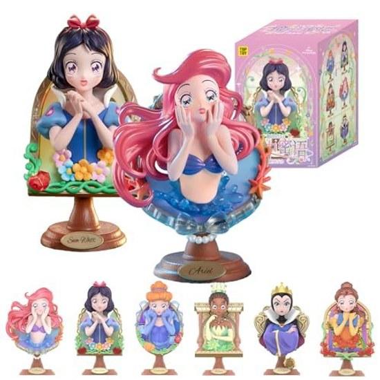 TOP TOY Серия «Секрет Зеркала» Принцессы Диснея 1 шт. Гачапон Сюрприз Фигурка Софуби ПВХ Премиум Подарок на День Рождения Золушка Белоснежка Ариэль Предмет