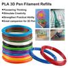 10 м/рулон PLA Цветной Безопасный Пластик Без Запаха Нить для 3D-ручки Диаметр 1,75 мм Для 3D-печати Ручка 12 Цветовых Вариантов