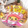 One Piece Tony Tony Chopper Round Area Rug Carpet Rug For Living Room Bedroom Sofa Playroom Decor Nonslip Floor Mat