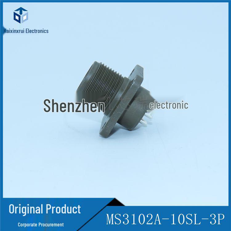 Авиационный разъем Amphenol 5015 US Standard, 3-контактный, гнездо MS3102A10SL-3S/3P