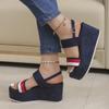 Fashion Summer Large Size  High Heels Platform Wedges Sandals Party Red Female Shoes Comfortable Casual Outdoor Women's Sandals