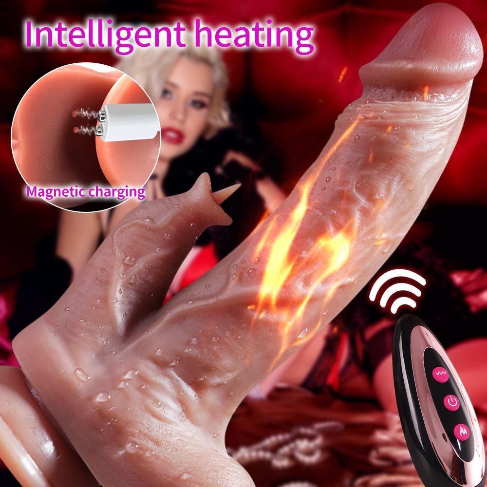 Фаллоимитатор, секс-игрушка, вибратор для женщин, стимулятор клитора, огромный большой электрический телескопический пенис, мягкий фаллоимитатор, вибратор, женские мастурбаторы