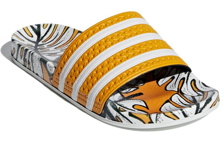 Шлепанцы Adilette The Farm Company x Adilette Wmns Adidas Originals 'Тропический принт' Женские D96682