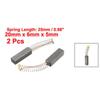 Угольные щетки 20 мм x 6 мм x 5 мм, пружина 25 мм, 2 шт., аксессуары.